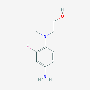 molecular formula C9H13FN2O B1517758 2-((4-Amino-2-fluorophenyl)(methyl)amino)ethanol CAS No. 873537-25-8