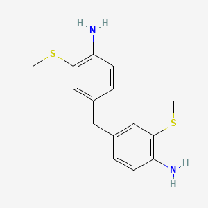 molecular formula C15H18N2S2 B15177597 4,4'-Methylenebis(2-(methylthio)aniline) CAS No. 47003-30-5