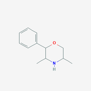molecular formula C12H17NO B1517766 3,5-Dimethyl-2-phenylmorpholine CAS No. 1218345-44-8
