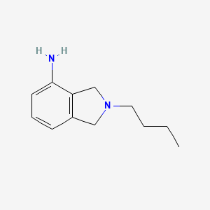 molecular formula C12H18N2 B1517767 2-丁基-2,3-二氢-1H-异吲哚-4-胺 CAS No. 1099677-28-7