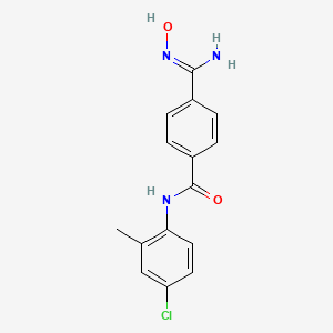 molecular formula C15H14ClN3O2 B1517768 N-(4-chloro-2-methylphenyl)-4-(N'-hydroxycarbamimidoyl)benzamide CAS No. 1097079-26-9