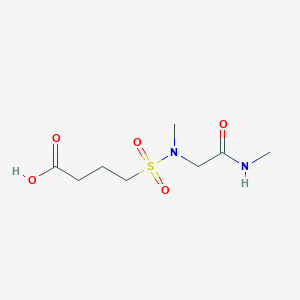 molecular formula C8H16N2O5S B1517770 4-{Methyl[(methylcarbamoyl)methyl]sulfamoyl}butanoic acid CAS No. 1096896-15-9