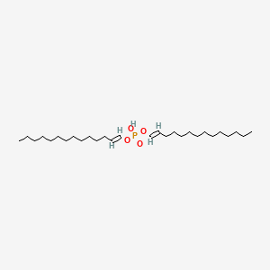 molecular formula C28H55O4P B15177718 Ditetradecenyl hydrogen phosphate CAS No. 64509-06-4