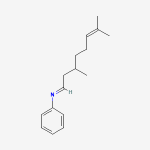 N-(3,7-Dimethyl-6-octenylidene)aniline