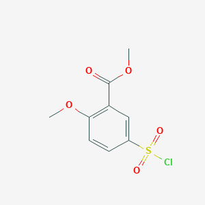 molecular formula C9H9ClO5S B1517776 5-(氯磺酰基)-2-甲氧基苯甲酸甲酯 CAS No. 191471-91-7