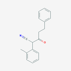 molecular formula C18H17NO B1517781 2-(2-甲基苯基)-3-氧代-5-苯基戊腈 CAS No. 1097048-05-9