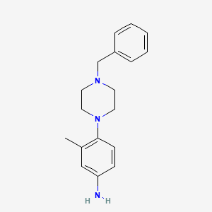 molecular formula C18H23N3 B1517783 4-(4-Benzyl-1-piperazinyl)-3-methylphenylamine CAS No. 1097161-95-9