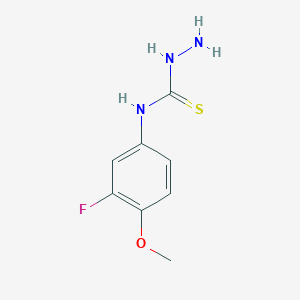 molecular formula C8H10FN3OS B1517785 3-Amino-1-(3-fluoro-4-methoxyphenyl)thiourea CAS No. 1096922-85-8