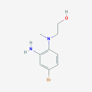 molecular formula C9H13BrN2O B1517792 2-[(2-Amino-4-bromophenyl)(methyl)amino]ethanol CAS No. 912284-75-4