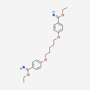 Benzenecarboximidic acid, 4,4'-(1,5-pentanediylbis(oxy))bis-, diethyl ester