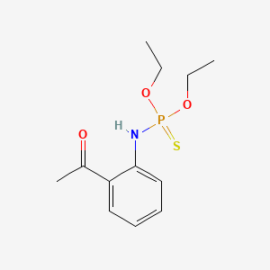 N-(2-Acetylphenyl)phosphoroamidothioic acid O,O-diethyl ester