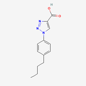 molecular formula C13H15N3O2 B1517801 1-(4-Butylphenyl)-1H-1,2,3-triazole-4-carboxylic acid CAS No. 1099632-14-0