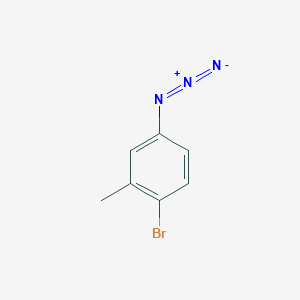 molecular formula C7H6BrN3 B1517802 4-叠氮-1-溴-2-甲基苯 CAS No. 1097885-39-6