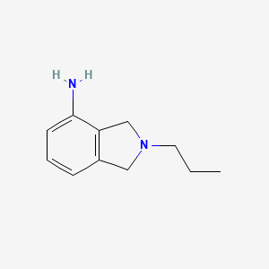 molecular formula C11H16N2 B1517803 2-propyl-2,3-dihydro-1H-isoindol-4-amine CAS No. 1099677-96-9