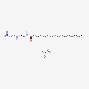 N-(2-((2-Aminoethyl)amino)ethyl)palmitamide monoacetate