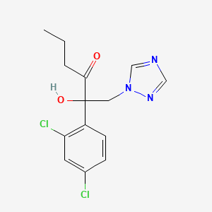 3-Hexanone, 2-(2,4-dichlorophenyl)-2-hydroxy-1-(1H-1,2,4-triazol-1-yl)-