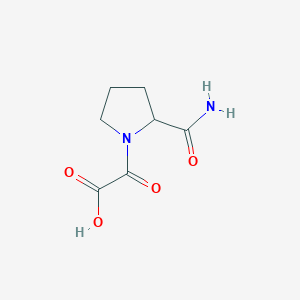 molecular formula C7H10N2O4 B1517815 2-(2-Carbamoylpyrrolidin-1-yl)-2-oxoacetic acid CAS No. 1248930-14-4