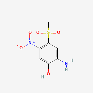 2-Amino-4-(methylsulphonyl)-5-nitrophenol