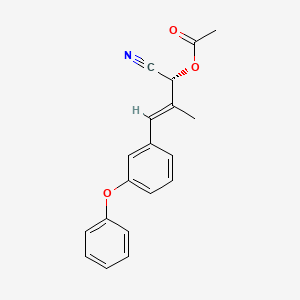 3-Butenenitrile, 2-(acetyloxy)-3-methyl-4-(3-phenoxyphenyl)-, (R-(E))-