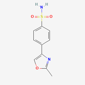molecular formula C10H10N2O3S B1517821 4-(2-Methyl-1,3-oxazol-4-yl)benzene-1-sulfonamide CAS No. 1099660-84-0