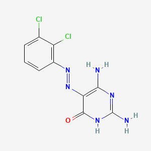 4(1H)-Pyrimidinone, 2,6-diamino-5-((2,3-dichlorophenyl)azo)-