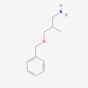 molecular formula C11H17NO B1517836 3-(Benzyloxy)-2-methylpropan-1-amine CAS No. 114377-41-2