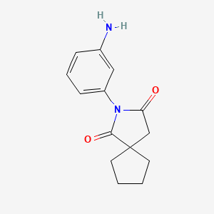 molecular formula C14H16N2O2 B1517838 2-(3-Aminophenyl)-2-azaspiro[4.4]nonane-1,3-dione CAS No. 1154571-03-5