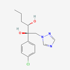 2,3-Hexanediol, 2-(4-chlorophenyl)-1-(1H-1,2,4-triazol-1-yl)-, (2R,3S)-