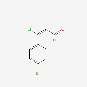 3-(4-Bromophenyl)-3-chloromethacrylaldehyde