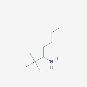molecular formula C10H23N B1517854 2,2-Dimethyloctan-3-amine CAS No. 1099683-24-5