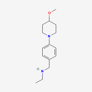molecular formula C15H24N2O B1517855 乙基({[4-(4-甲氧基哌啶-1-基)苯基]甲基})胺 CAS No. 1096865-58-5