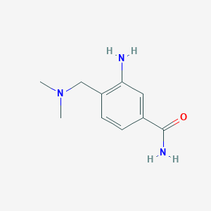 molecular formula C10H15N3O B1517856 3-Amino-4-[(dimethylamino)methyl]benzamide CAS No. 1096299-39-6