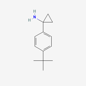 molecular formula C13H19N B1517858 1-(4-叔丁基苯基)环丙-1-胺 CAS No. 1096856-98-2