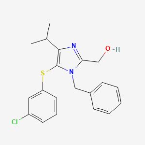 (1-Benzyl-5-(3-chlorophenylthio)-4-isopropyl-1H-imidazol-2-yl)methanol