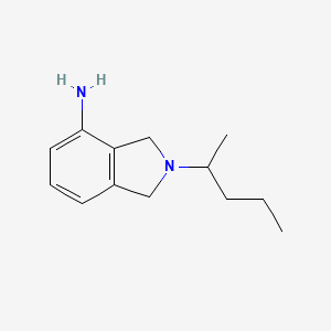 molecular formula C13H20N2 B1517865 2-(pentan-2-yl)-2,3-dihydro-1H-isoindol-4-amine CAS No. 1099643-86-3