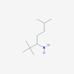 molecular formula C10H23N B1517866 2,2,6-Trimethylheptan-3-amine CAS No. 1099683-27-8