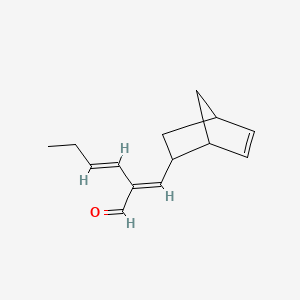 2-(Bicyclo(2.2.1)hept-5-en-2-ylmethylene)hexenal