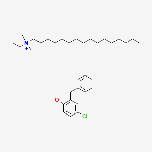 Ethylhexadecyldimethylammonium 2-benzyl-4-chlorophenolate