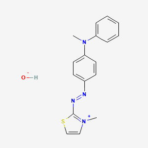 3-Methyl-2-((p-(N-methylanilino)phenyl)azo)thiazolium hydroxide