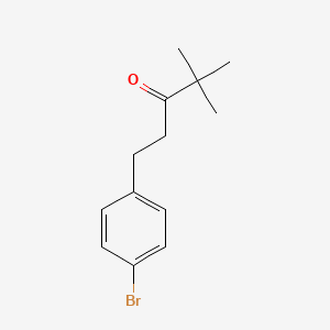molecular formula C13H17BrO B1517870 1-(4-Bromophenyl)-4,4-dimethylpentan-3-one CAS No. 1099621-38-1