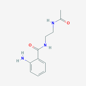 N-{2-[(2-aminophenyl)formamido]ethyl}acetamide