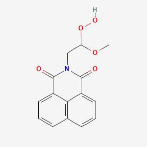 2-(2-Hydroperoxy-2-methoxyethyl)-1H-benz(de)isoquinoline-1,3(2H)-dione