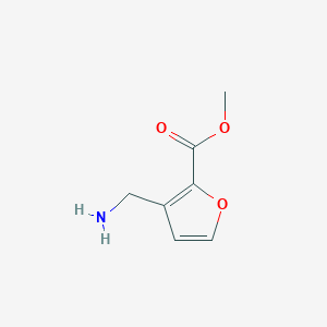 molecular formula C7H9NO3 B1517878 3-(氨甲基)呋喃-2-甲酸甲酯 CAS No. 1154012-68-6