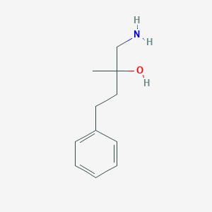 molecular formula C11H17NO B1517879 1-Amino-2-methyl-4-phenylbutan-2-ol CAS No. 1155915-78-8