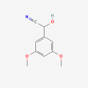 molecular formula C10H11NO3 B1517881 2-(3,5-Dimethoxyphenyl)-2-hydroxyacetonitrile CAS No. 160708-36-1