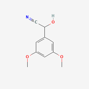 molecular formula C10H11NO3 B1517881 2-(3,5-二甲氧基苯基)-2-羟基乙腈 CAS No. 160708-36-1