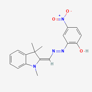 2-(((1,3-Dihydro-1,3,3-trimethyl-2H-indol-2-ylidene)methyl)azo)-4-nitrophenol