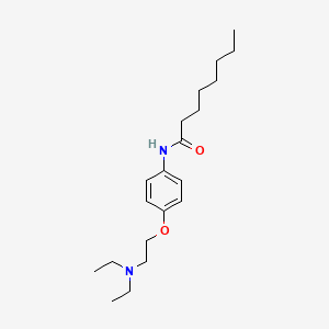 p-Octanophenetidide, beta-diethylamino-