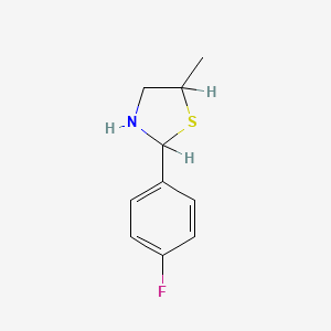 2-(4-Fluorophenyl)-5-methylthiazolidine