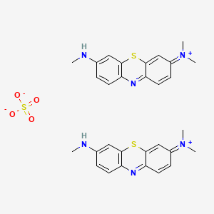 dimethyl-[7-(methylamino)phenothiazin-3-ylidene]azanium;sulfate